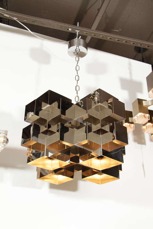 Modernist Sciolari Cube Chandelier 5